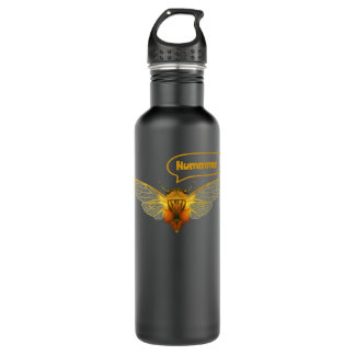 Brood X Cicadas Bug Me Adults Kids Cicada Stainless Steel Water Bottle