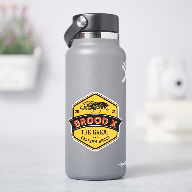 Brood X Cicadas The Great Eastern Brood Sticker (HydroFlask)