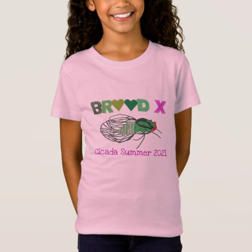 Brood X Hearts Cicada Summer T_Shirt