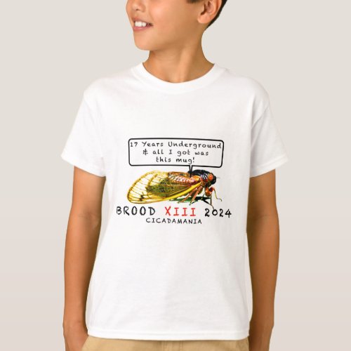 Brood XIII Cicadas 17 Years T_shirt for Kids