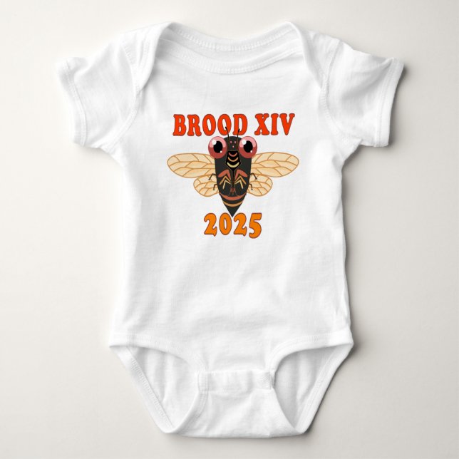 Brood XIV 2025 Cicada One-Piece outfit Baby Bodysuit (Front)