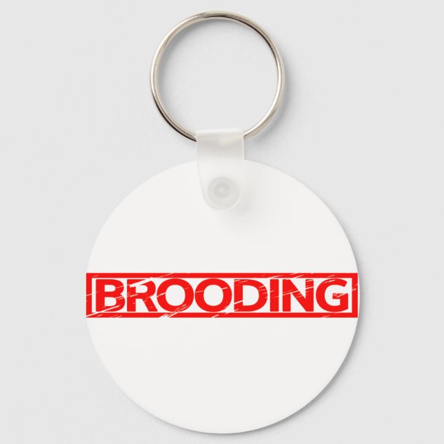 Brooding Stamp Keychain (Front)