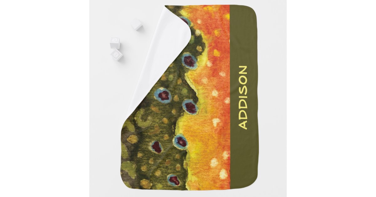 Brook Fly Fishing Baby Blanket Zazzle
