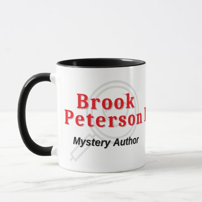 Brook Peterson Mystery Author Logo Mug (Left)