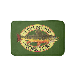 Brook Trout Angling Bath Mat