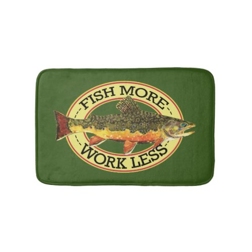 Brook Trout Angling Bath Mat