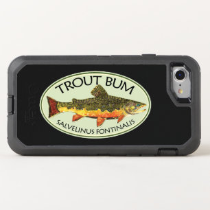 Brook Trout Bum Humorous Fly Fishing OtterBox Defender iPhone SE/8/7 Case