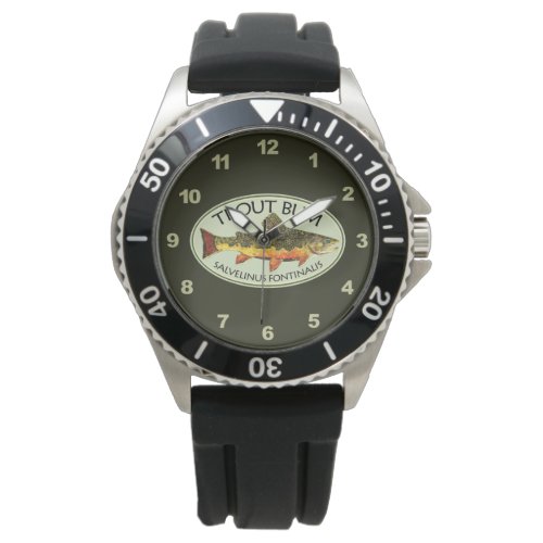 Brook Trout Bum Humorous Fly Fishing Watch