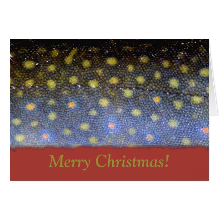fly fishing themed christmas card card features the image of a close