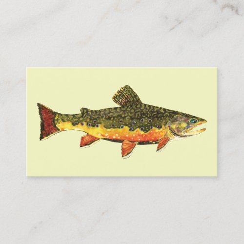 Brook Trout Fish Business Card
