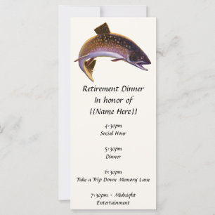 Brook Trout Fish, Vintage Sports Fishing Fisherman