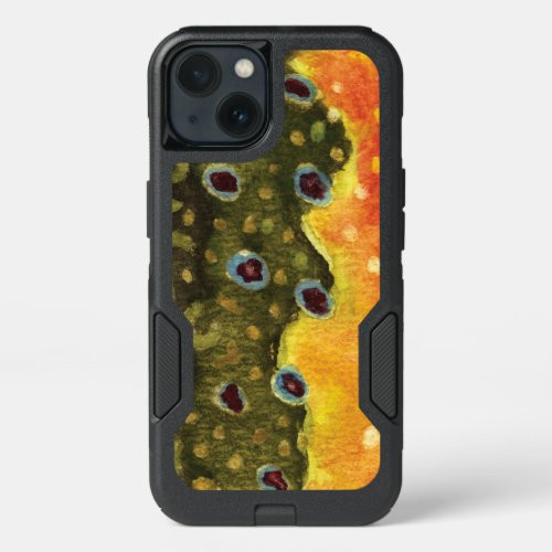 Brook Trout Fisherman Ichthyologist iPhone 13 Case