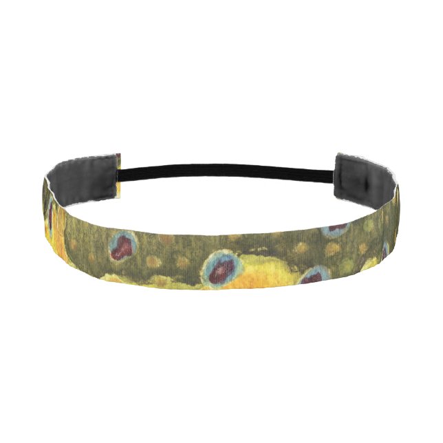 Brook Trout Fishing Athletic Headband (Front)