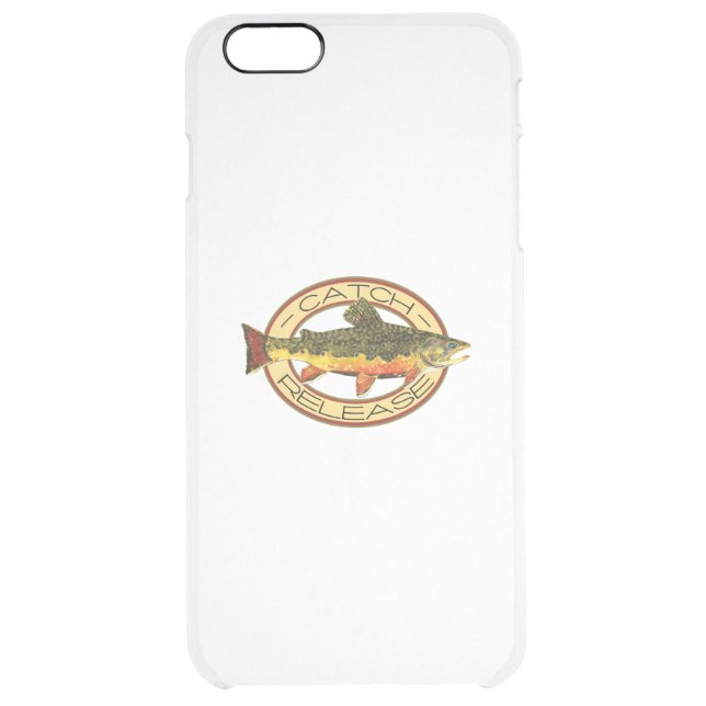 Brook Trout Fishing C and R Uncommon iPhone Case (Back)
