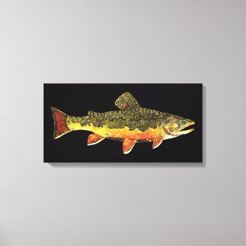 Brook Trout Fishing Canvas Print by TroutWhiskers at Zazzle