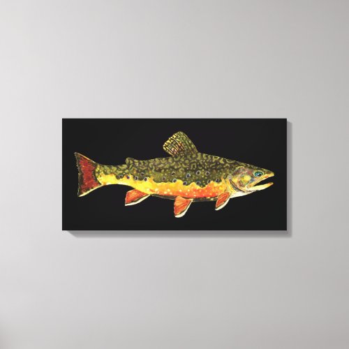 Brook Trout Fishing Canvas Print