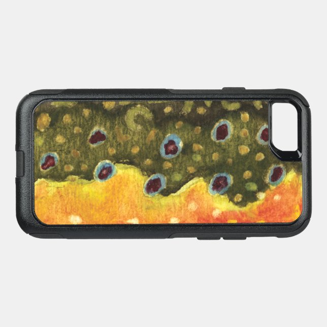 Brook Trout Fishing, Ichthyology Otterbox iPhone Case (Back Horizontal)