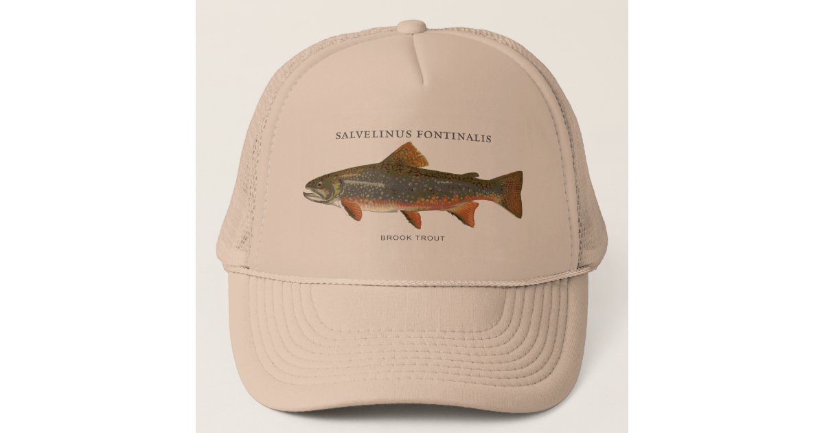 Brook Trout Fishing Trucker Hat