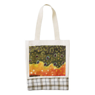 Brook Trout Fishing Zazzle HEART Tote Bag