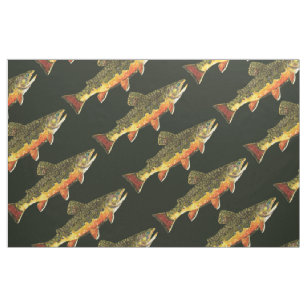 Postgrado  Fish Fabric, Fishing Fabric, Trout Fabric, By The Yard, Springs  Creative, Lodge