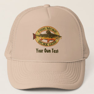 Brook Trout Fishing Trucker Hat