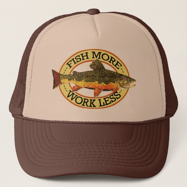 Brook Trout Fly Fisherman's Trucker Hat 