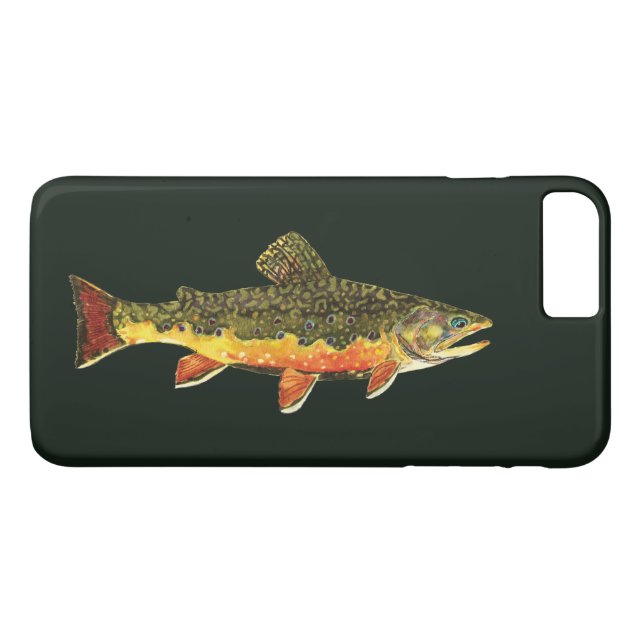 Brook Trout Fly Fishing Angler's Case-Mate iPhone Case (Back (Horizontal))