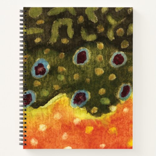 Brook Trout Fly Fishing Anglers Notebook