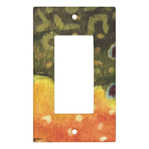 Brook Trout Fly Fishing Bedroom Light Switch Cover