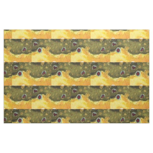 Brook Trout Fly Fishing Fabric