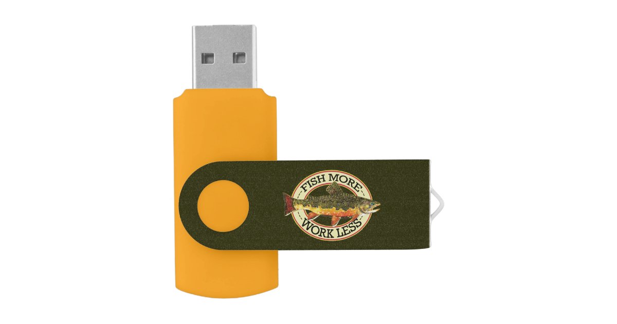 Brook Trout Fly Fishing Flash Drive | Zazzle