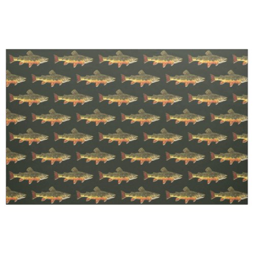 Brook Trout Fly Fishing Ichthyologist Fishermans Fabric