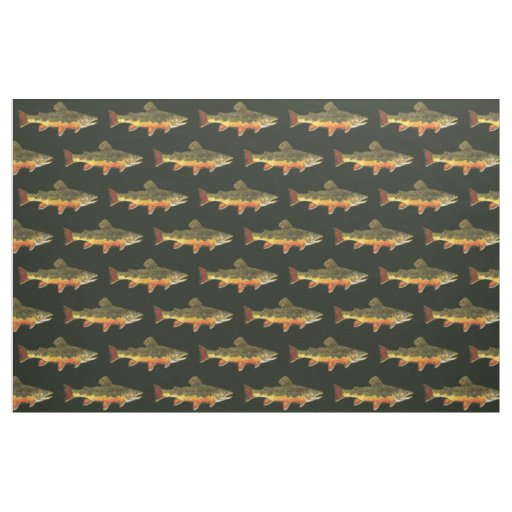 Brook Trout Fly Fishing Ichthyologist Fisherman's Fabric