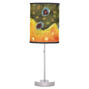 Brook Trout Fly Fishing Ichthyology Angler's Table Lamp