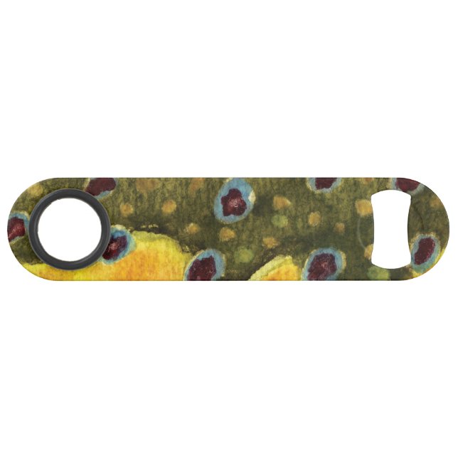 Brook Trout Fly Fishing Icthyology Angler's Speed Bottle Opener (Front (Horizontal))