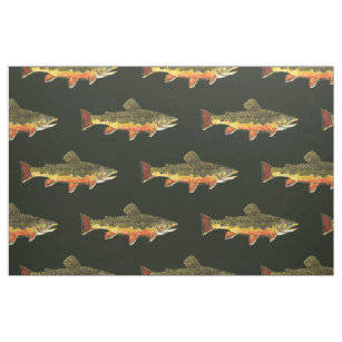 Fishing Trout Fish Flies Fisherman Fabric