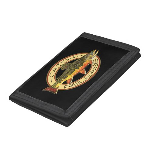 Brook Trout Fly Fishing Trifold Wallet