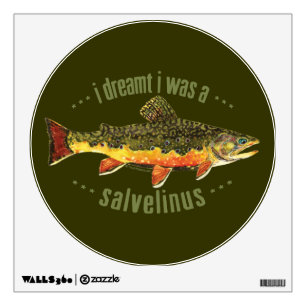 Brook Trout Fly Fishing Wall Decal