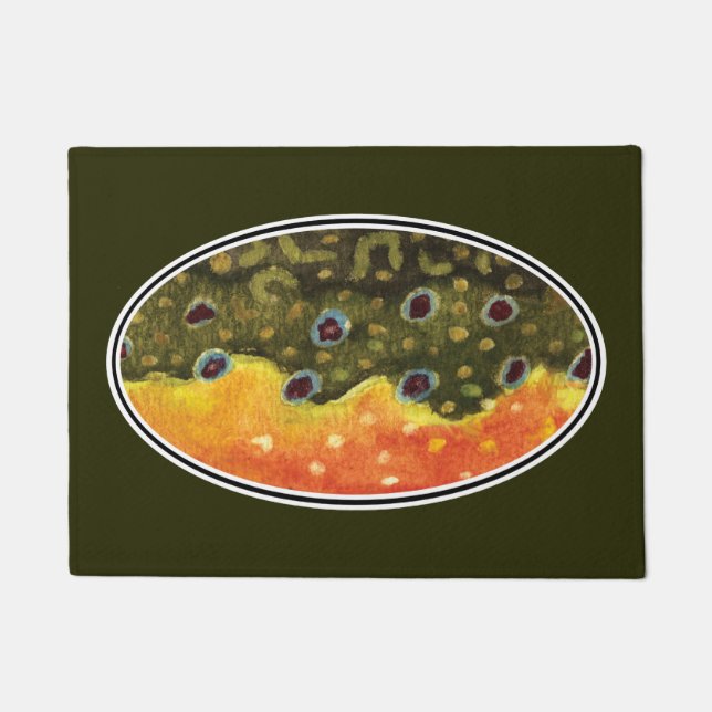 Brook Trout Home Doormat (Front)