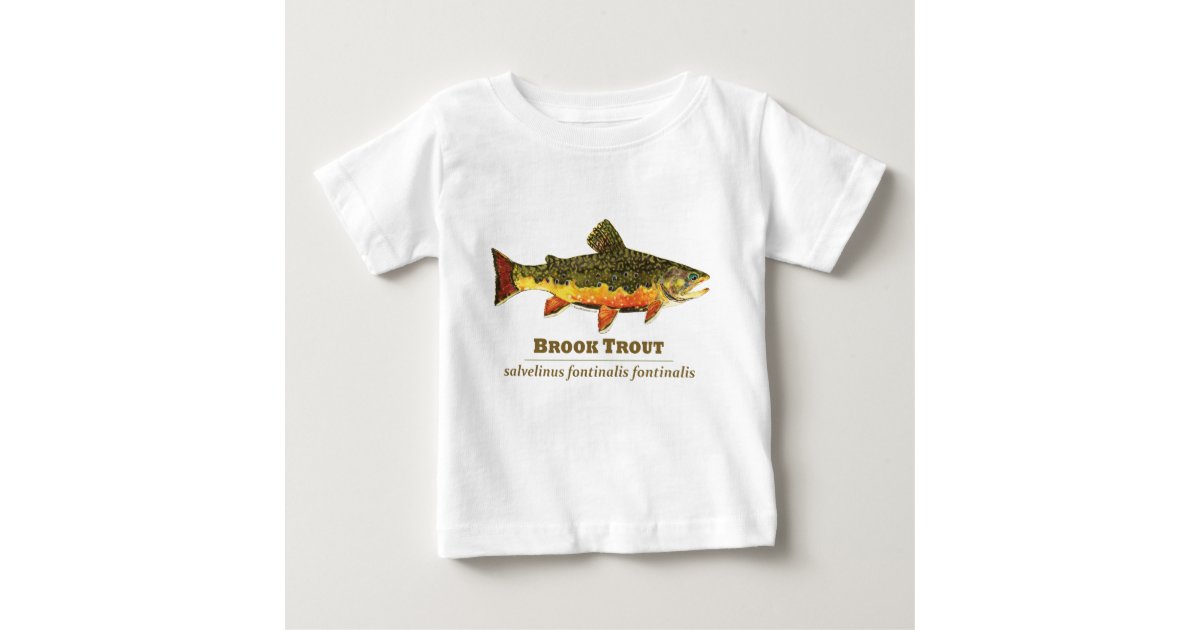 Rainbow Trout Fish Baby T-Shirt, Zazzle