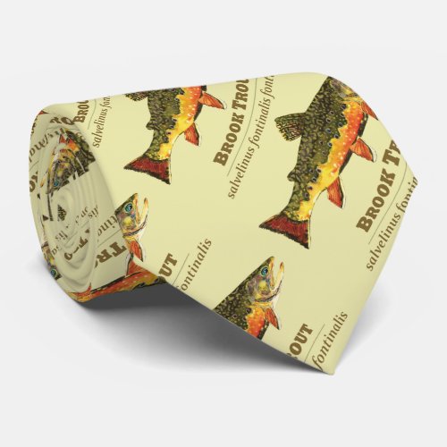 Brook Trout Latin Tie