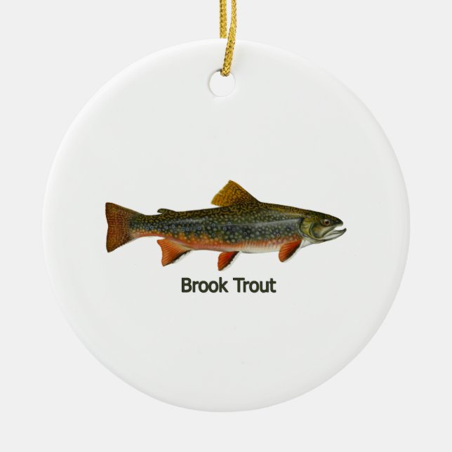 Brook Trout Ornament (Front)