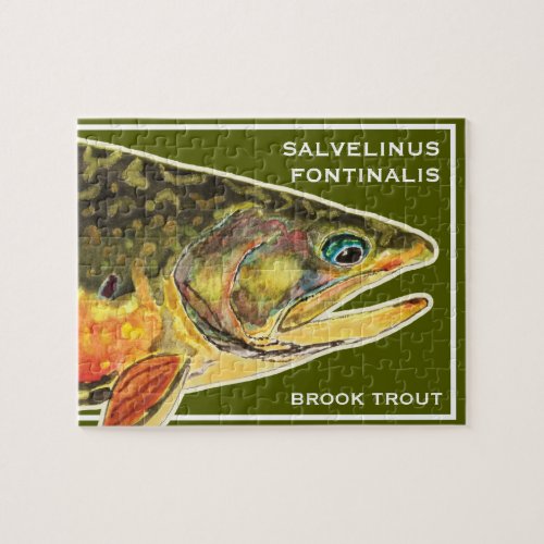 Brook Trout Salvelinus Fontinalis Ichthyology Fish Jigsaw Puzzle