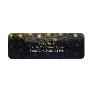Brook Trout Scales Photography Label