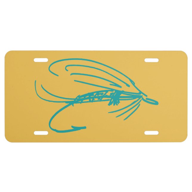 Brook Trout Scales Photography License Plate (Front)