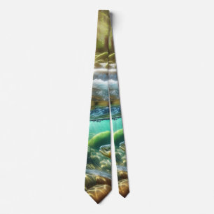 Brook Trout Socks Neck Tie