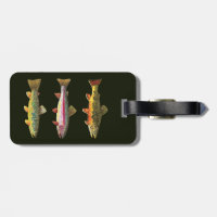 Brook Trout Sport Fishing Luggage Tag