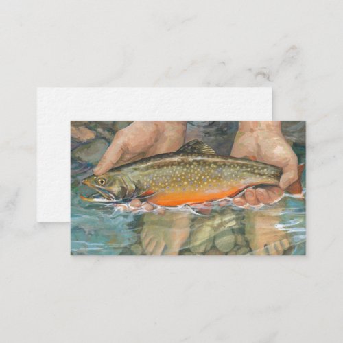 Brook Trout template Business Card