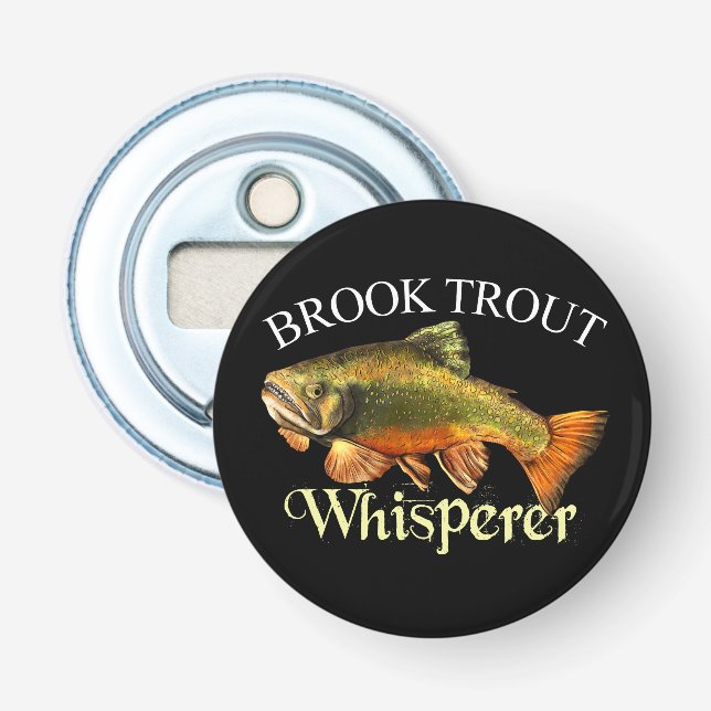 Brook Trout Whisperer Dark Bottle Opener (Front)
