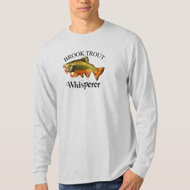 Brook Trout Whisperer Light Long Sleeve T-Shirt (Front)